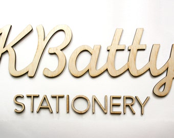 Wood 3D Letters for Sign, for Business Signage, Custom Logo