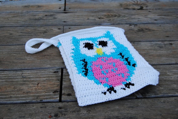 PATTERN for Owl Crochet Messenger Bag