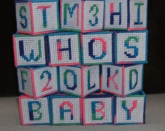 Set of 14 Lightweight 2 1/2" Jingle Baby Blocks