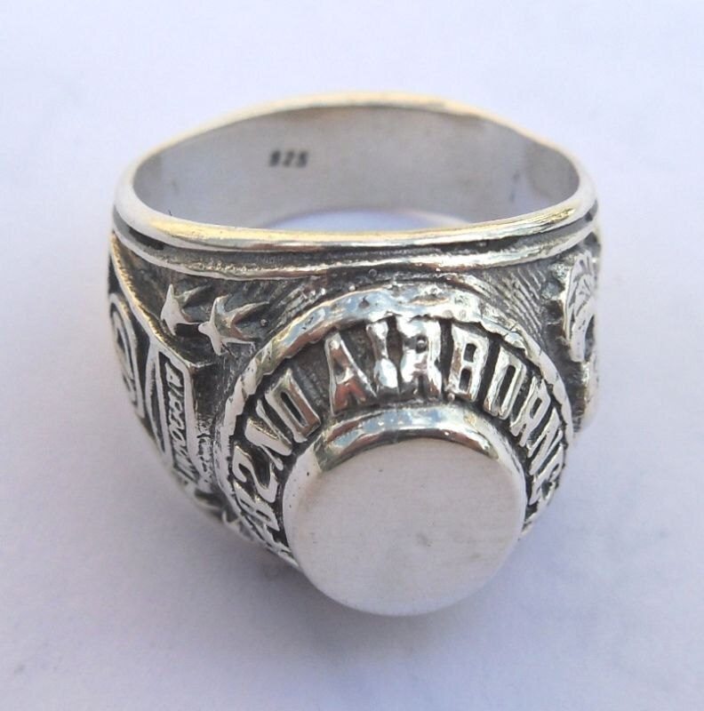 82nd Airborne Division Ring Sterling Silver 925