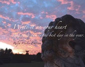 Items similar to Inspirational Photo: Cotton Candy Sky with Emerson Quote, Color Photo with ...