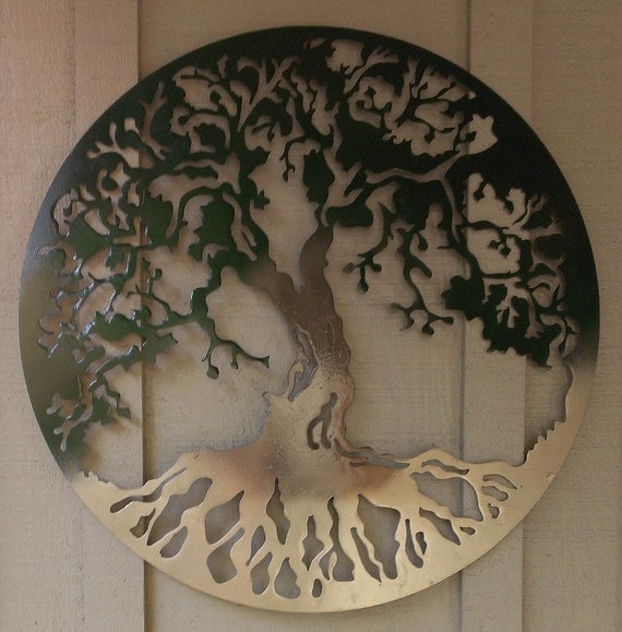 Items similar to 20" Tree of Life Metal Wall Art on Etsy