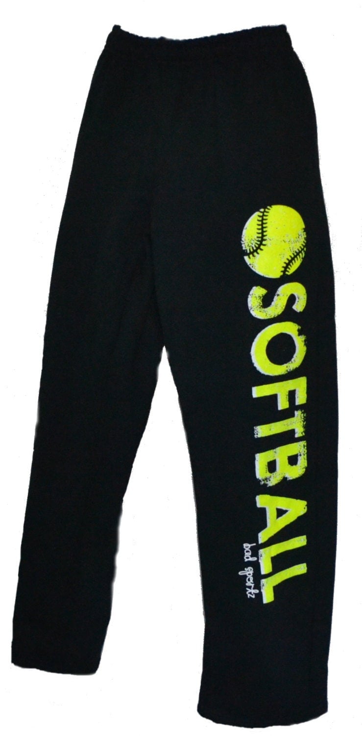 neon yellow sweatpants