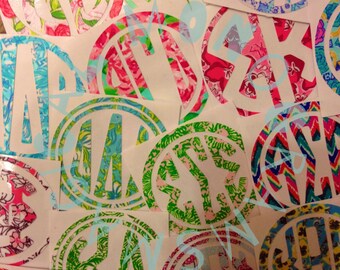 Lilly Pulitzer Inspired Sorority Decal