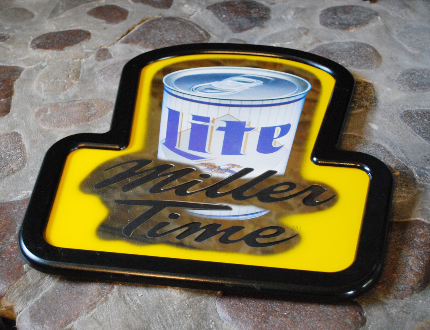 Vintage Miller Time Beer Mirror By Rewinditems On Etsy