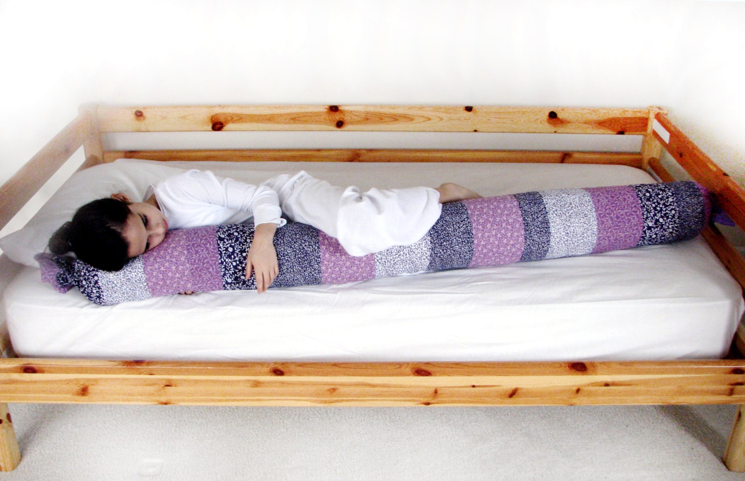 Long Body Pillow for Children Girl Purple Room Kids by ChicMango