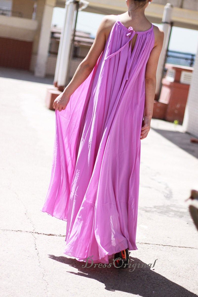 purple Maxi dress purple dress summer dress by DressOriginal