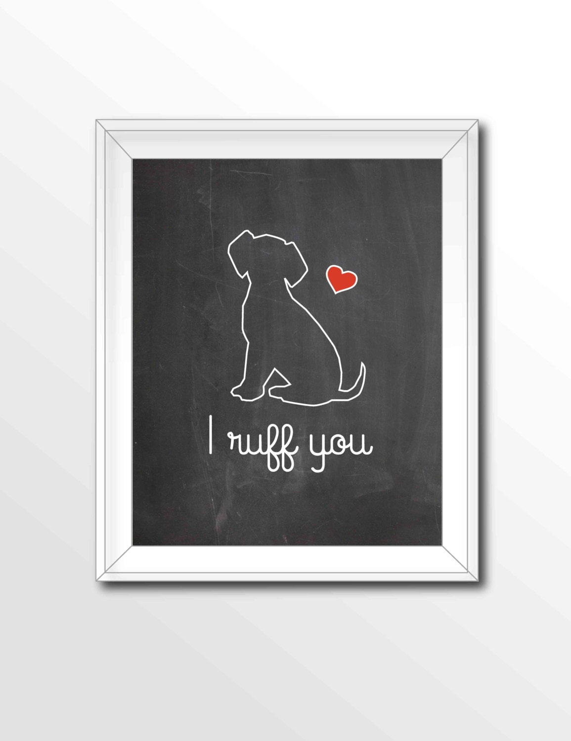 Poster Art 8x10 Dog Printable Chalkboard Art Printable Art