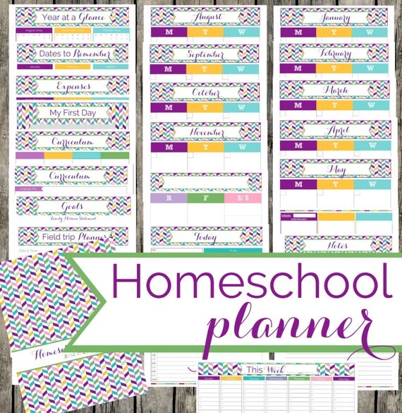 Items similar to Homeschool Planner. Instant Download ...