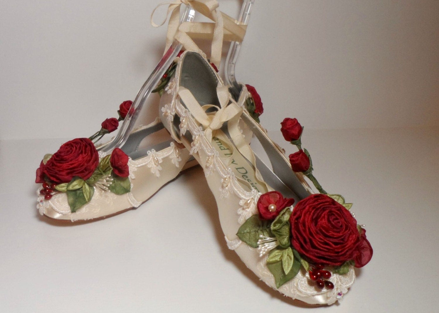 old rose shoes