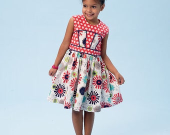 McCall's Sewing Pattern M6945 Children's/Girls' Dresses, Leggings and Headband