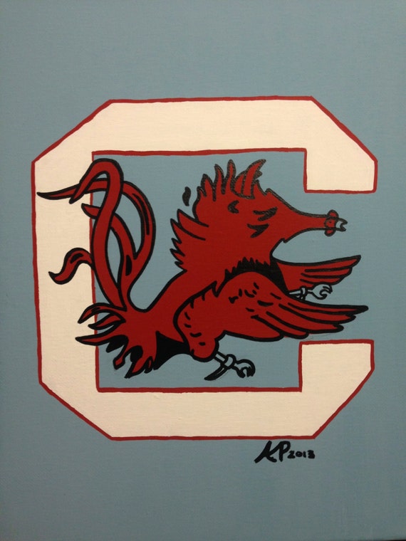 Gamecock painting