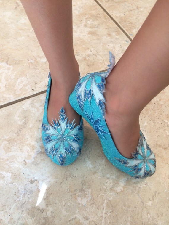 La Senorita Chaussures Anna Frozen Elsa Fever Princesse Flamenco Vert d'or Glitter (Taille 31-20,5 cm, Vert