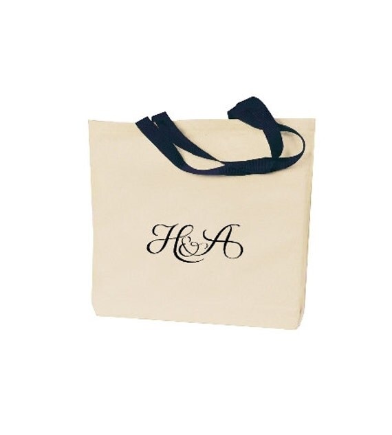 50 Wedding Tote Bags Personalized with a by INeedPromotionals