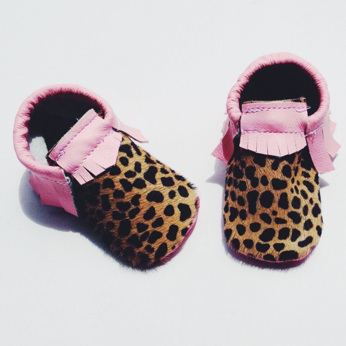 Pink Cheetah Mocc Baby/toddler Moccasin