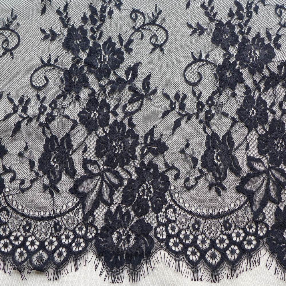 Black lace fabric black dresses lace fabric chantilly