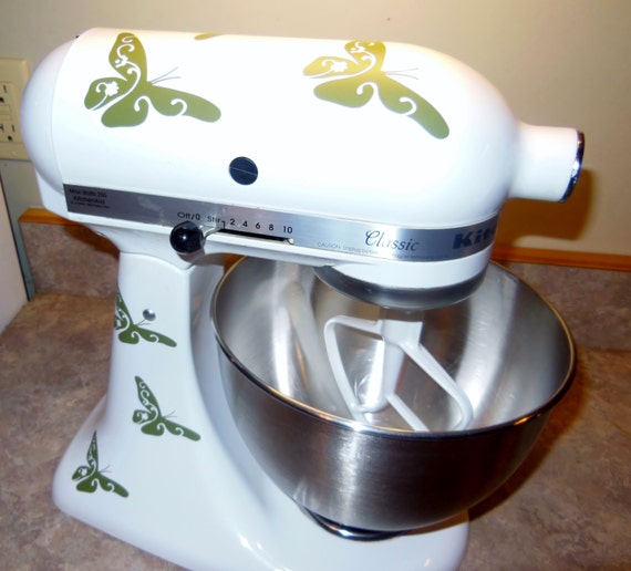 Butterfly KitchenAid Mixer Vinyl Decal Sticker Set Add a