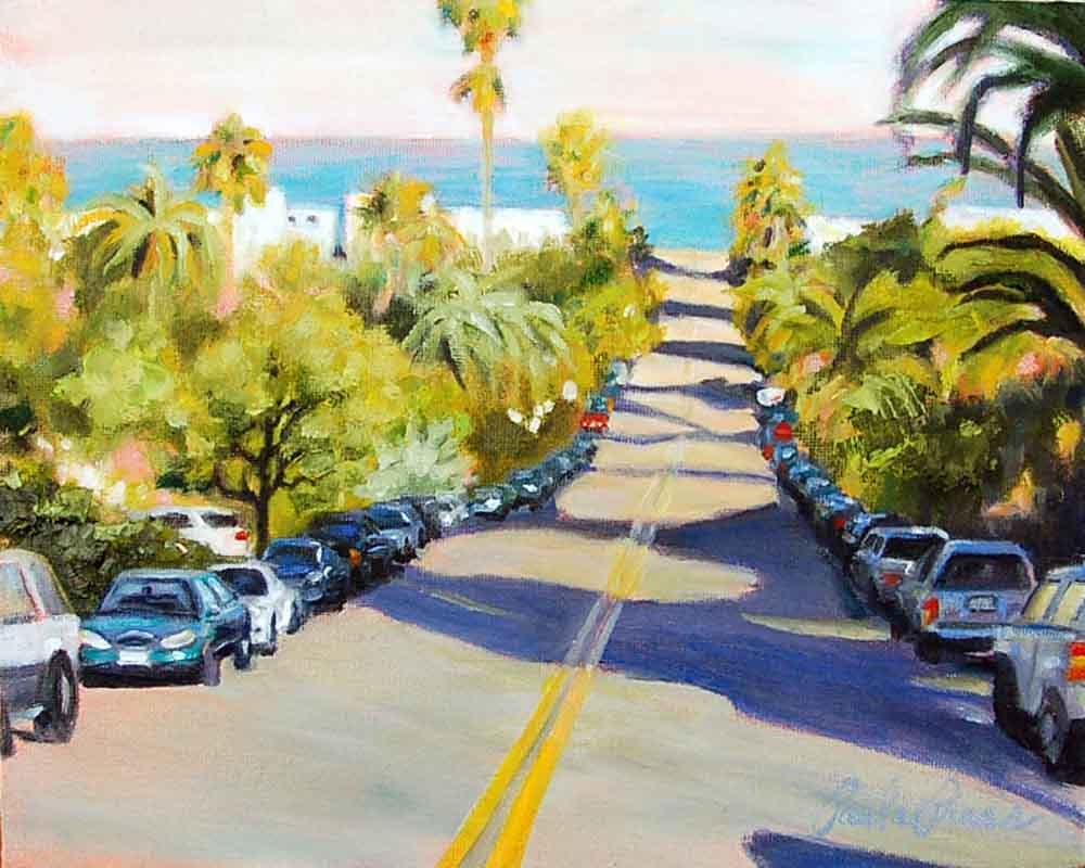 Modern landscape coastal art Southern California wall art