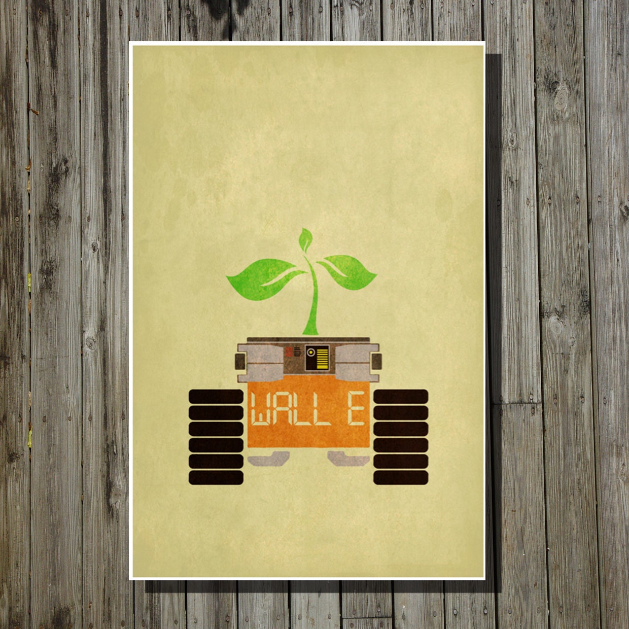 wall e movie poster pixar print disney