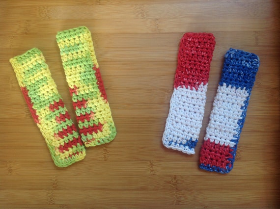 Items similar to Crochet Ice Pop (Freeze Pop, Pop Ice) Holder Set of