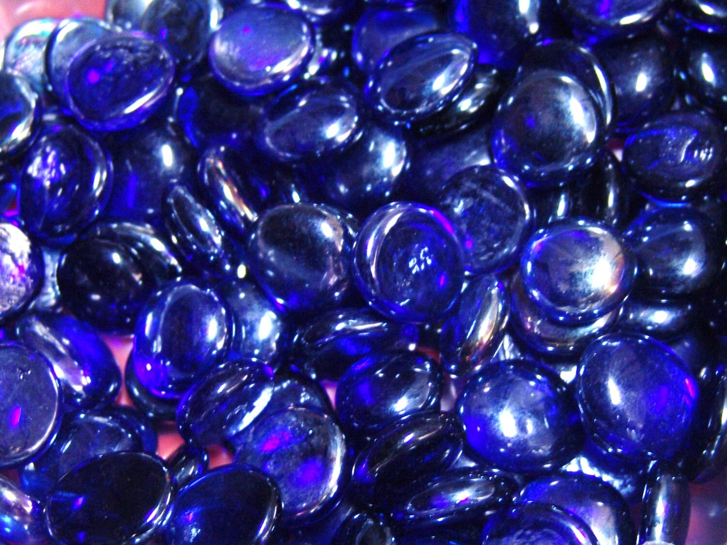 Creative Stuff Glass - 50 Cobalt Blue Crystal Glass Gems Stones, Mosaic ...