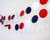 red white blue paper garland 2"circle baby shower custom length red white blue baby shower party garland fourth of july red white blue red white blue paper garland 2"circle baby shower custom length red white blue baby shower party garland fourth of july red white blue