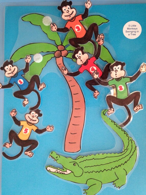 5 Little Monkeys Swinging in the Tree Song