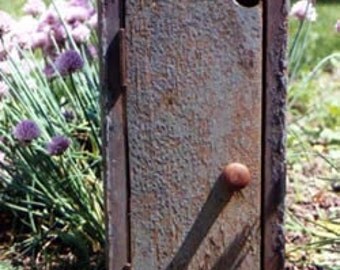 Handmade Rustic Cupboard with Walnut Pull and Brass Piano Hinge, Custom, Made-to-order, Reclaimed Wood, Furniture, Home & Living, Decor