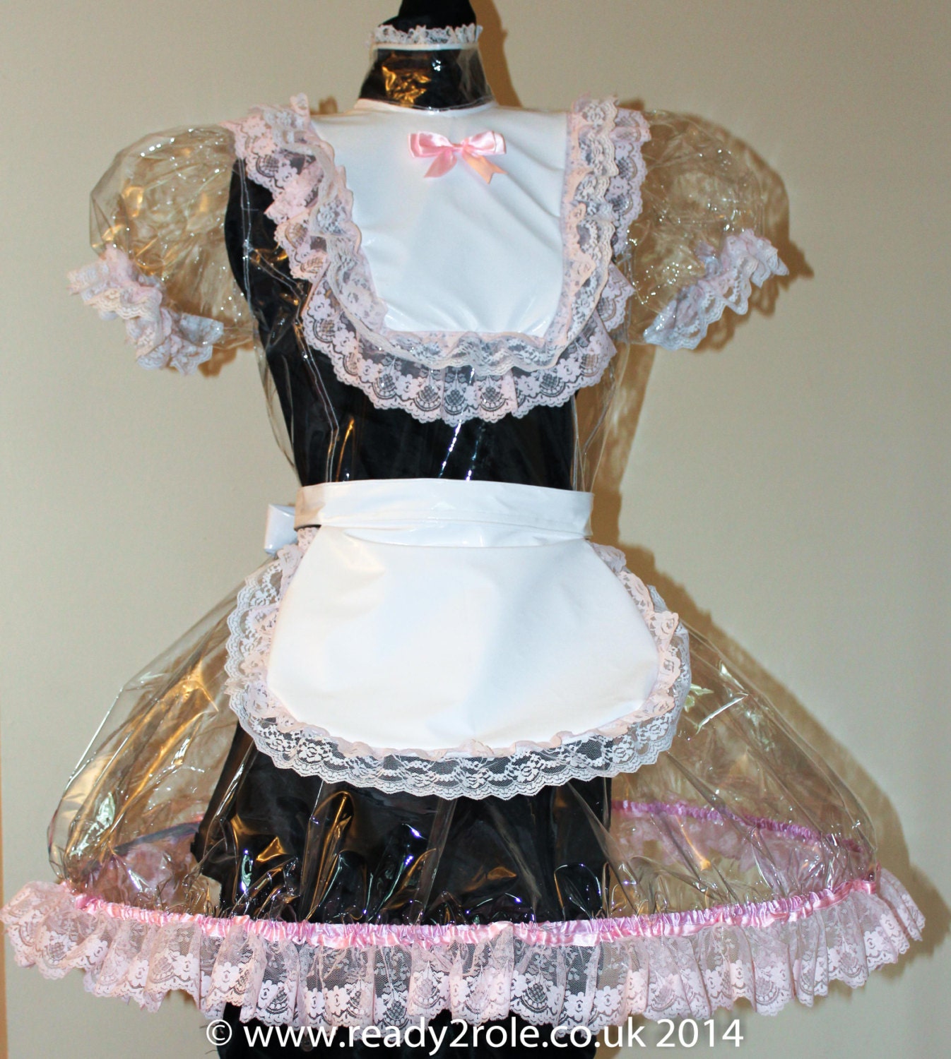 Sissy Dress Clear PVC Dress The Crystal complete