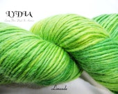 Angel: Alpaca/Silk Hand Dyed Yarn by LYDIA in Limeade
