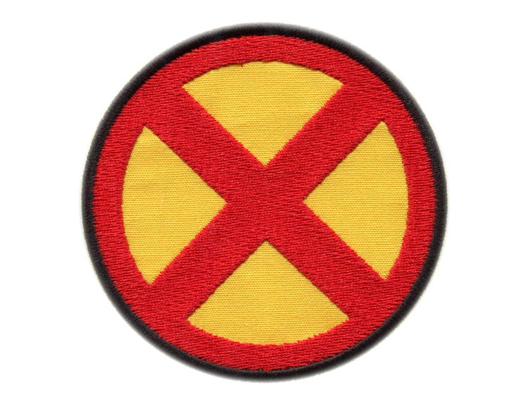 xmen emblem Iron On Patch 3.35 by FerdinandWorks on Etsy