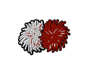 Pom Pom Cheer Machine Embroidery Design