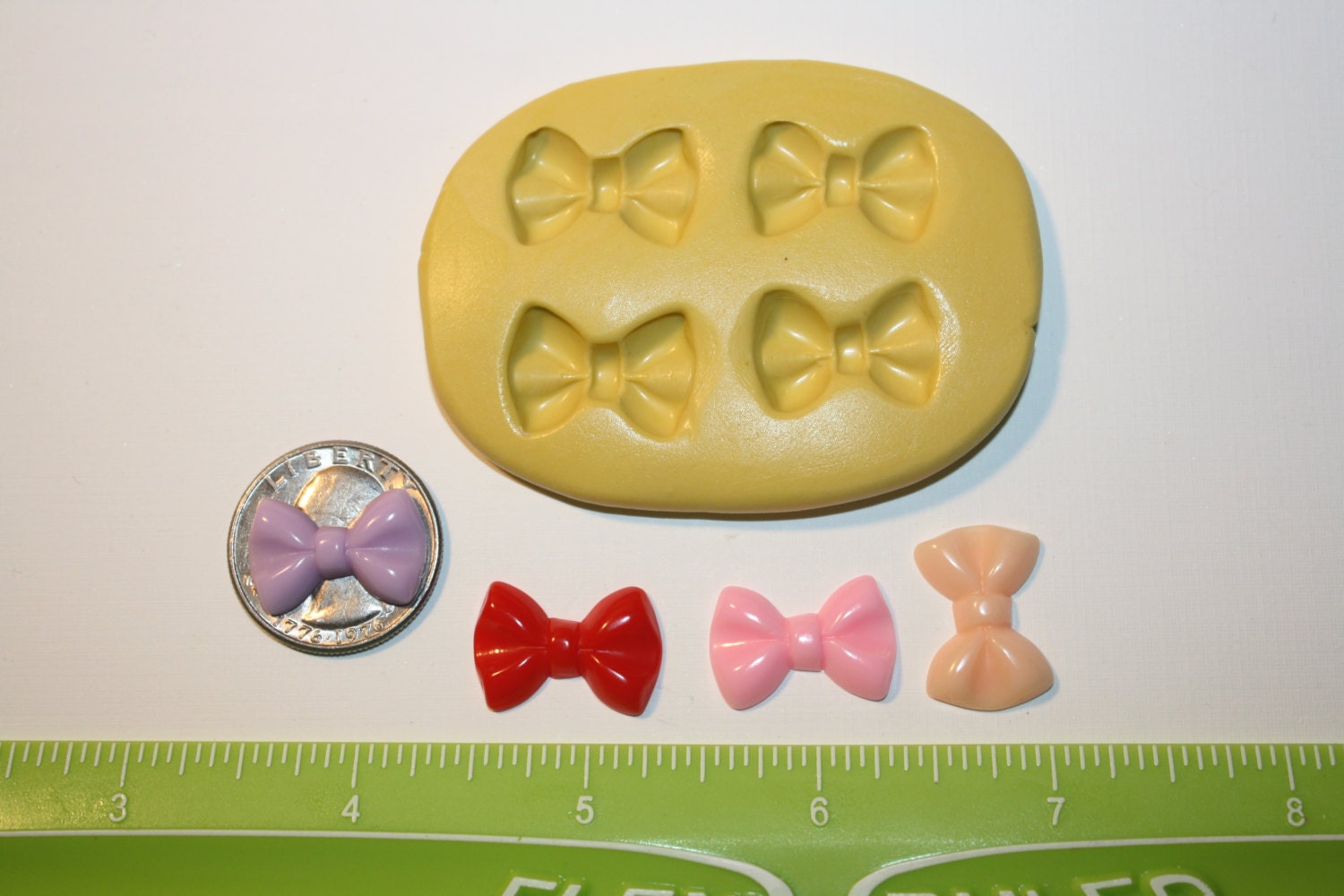Bow Silicone Mold Chocolate Fondant Candy Flexible Cookie