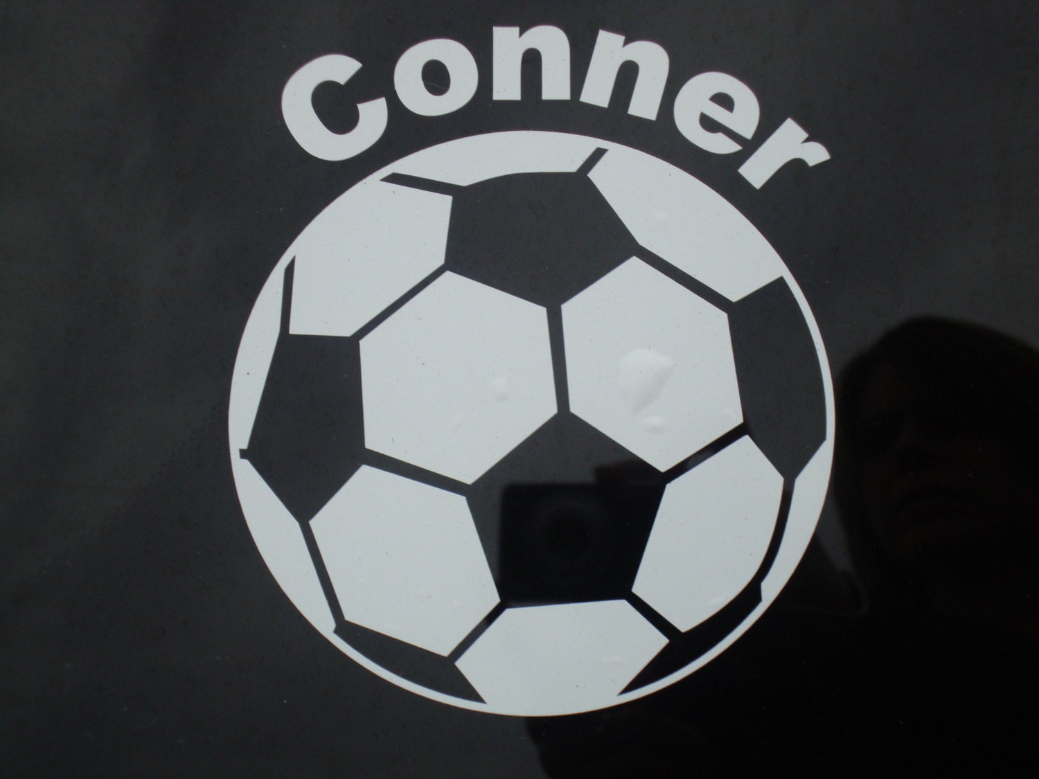 Personalized soccer car window decal with your by GTGraphicsGifts