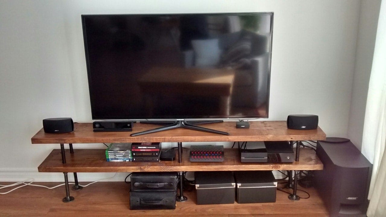 Industrial Pipe And Wood Tv Stand Media Console - ðzoom industrial pipe and wood tv stand media console - ðzoom
