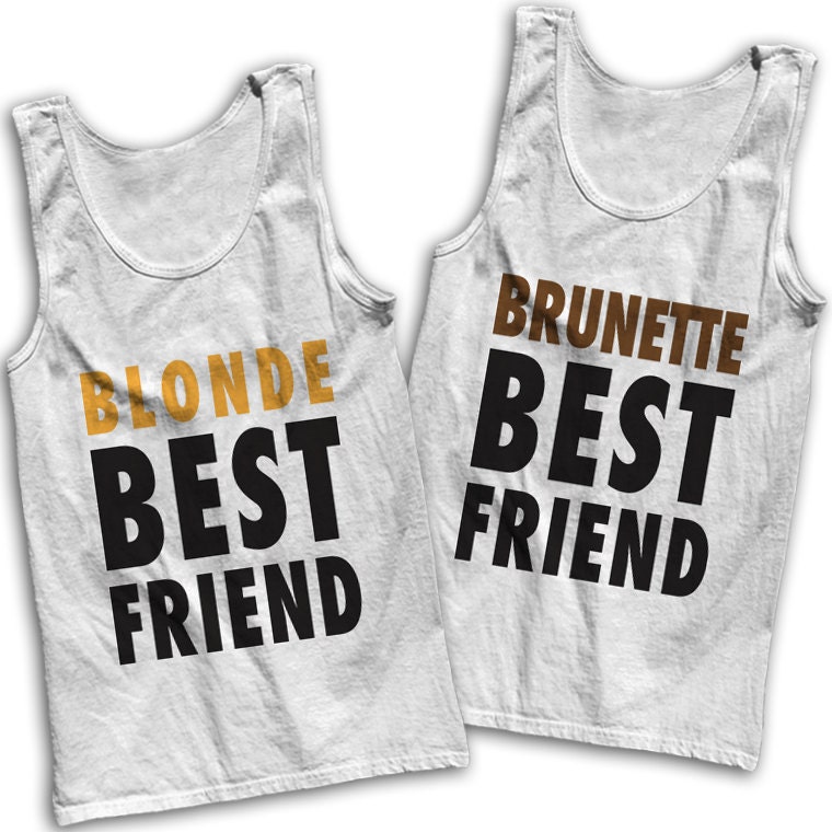 Blonde and brunette best friend shirts