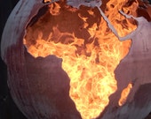 Fire Sphere 900mm Sculptural Fire Pit ''Earth" Design Craftsmen in Metal J.W & A.J Barrett Ltd. Fire Sphere 900mm Sculptural Fire Pit ''Earth" Design Craftsmen in Metal J.W & A.J Barrett Ltd.