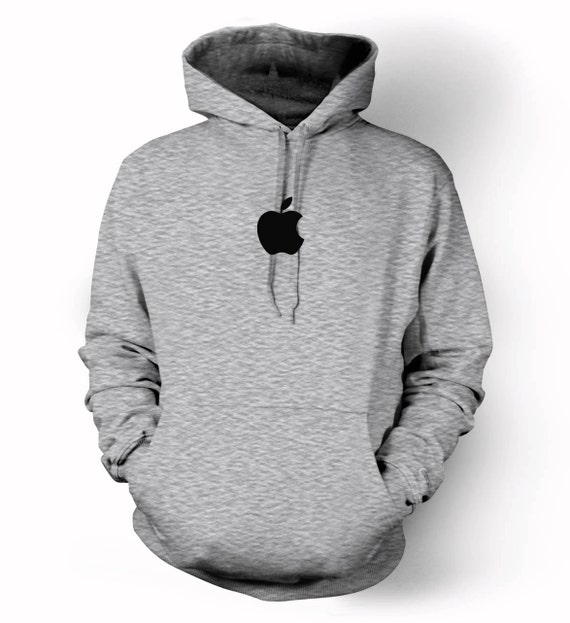 Apple logo Hoodie Mac computer iphone ipad geek Steve Jobs fan