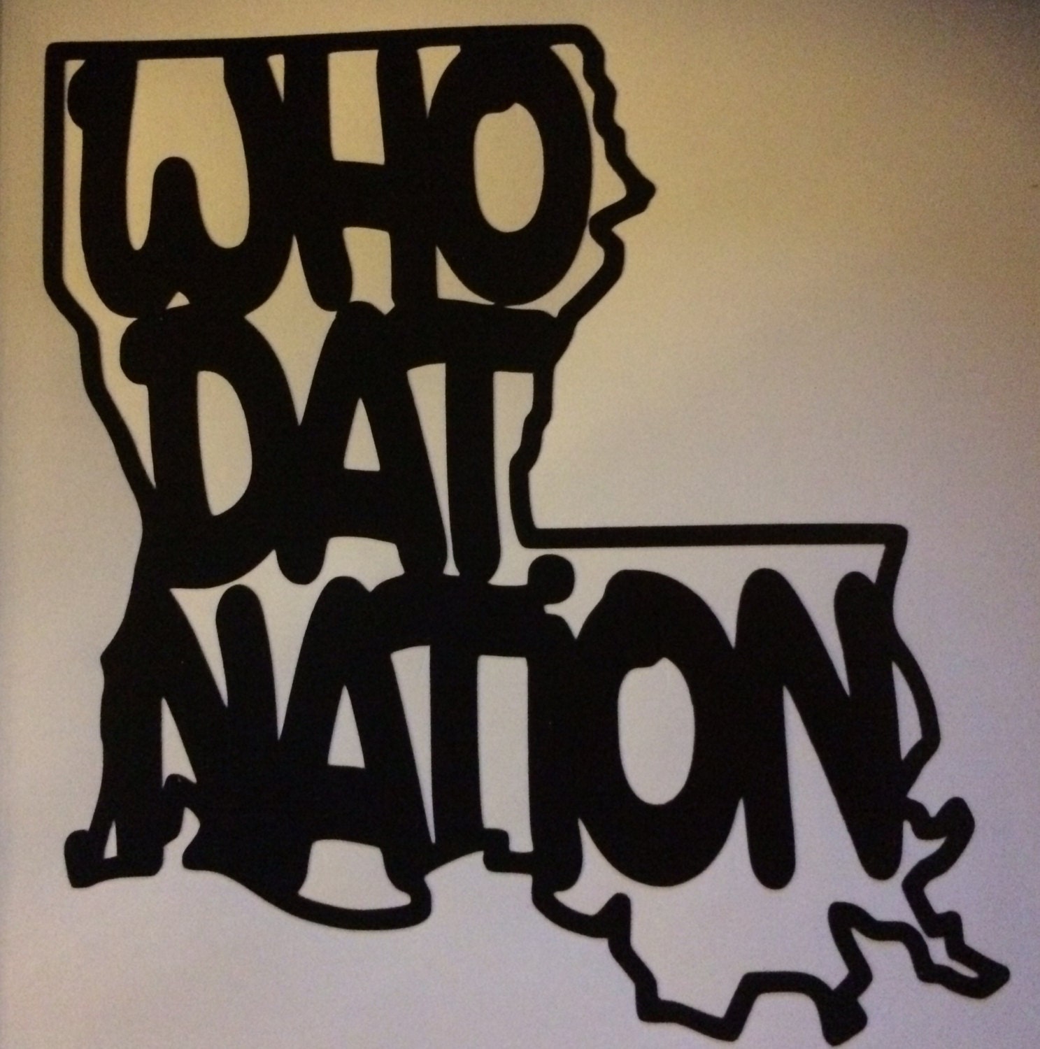 5 New Orleans Saints Who Dat Nation Decal Black