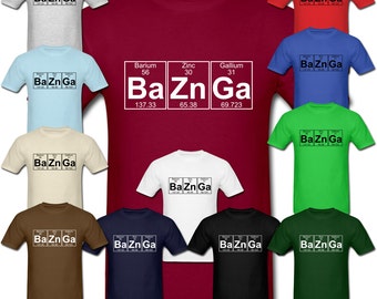 in size a4 table periodic Bang Big Sheldon Bazinga Tee  Cooper TABLE   SHIRTS PERIODIC T shirt.