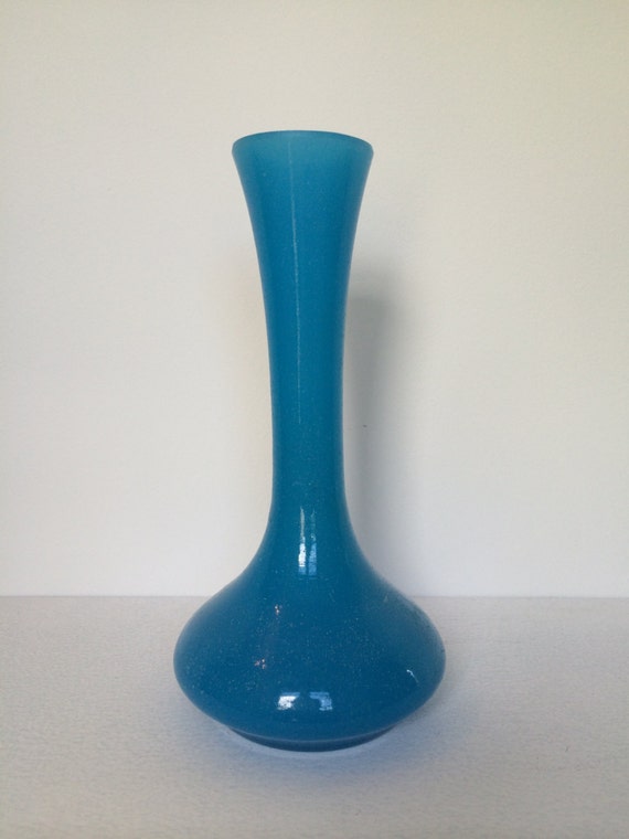 19th Century French Blue Opaline Glass Vase