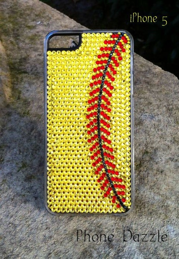 Rhinestone Softball Phone Case