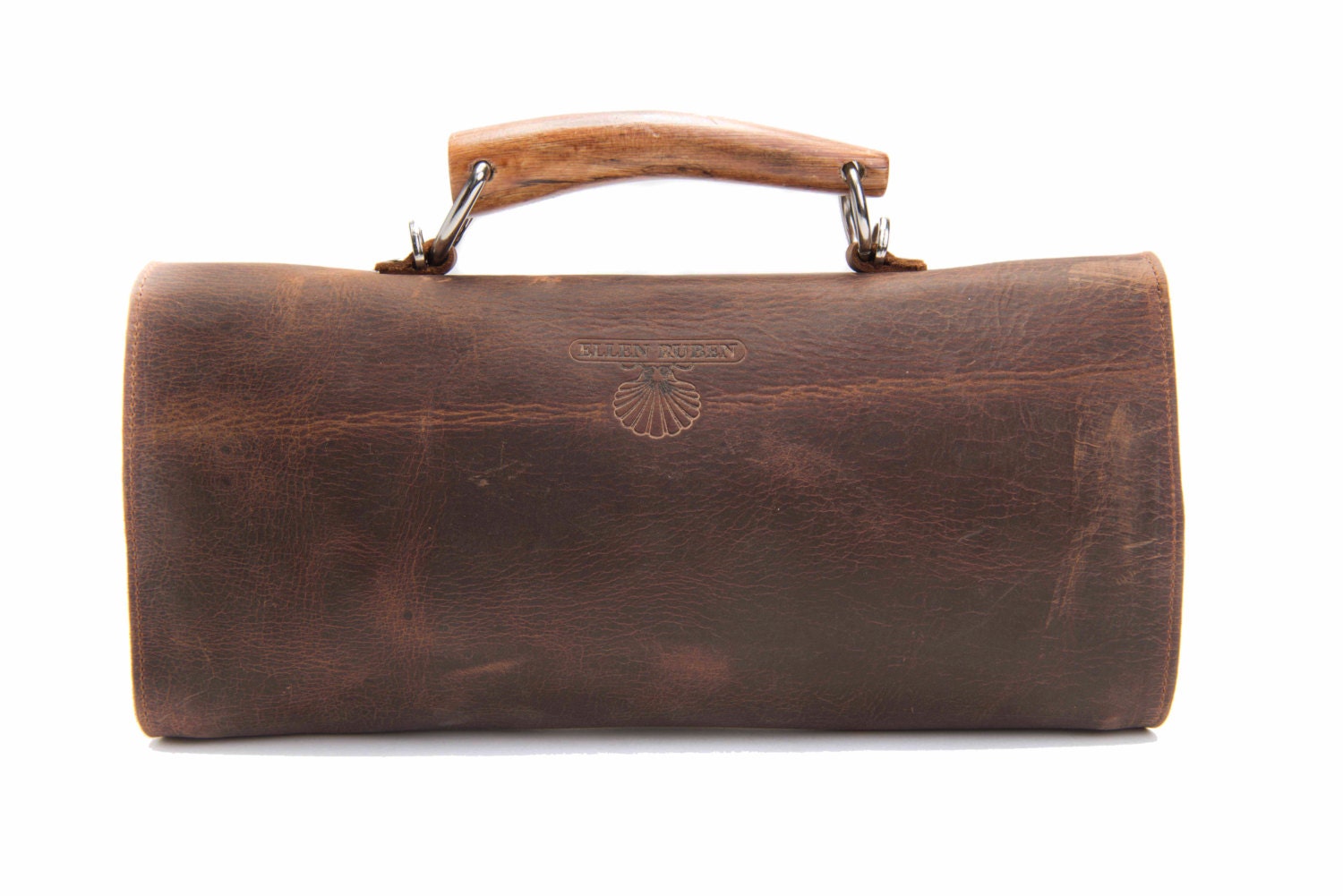 Brown Leather Clutch / Women Purse / Shoulder Bag / Crossbody