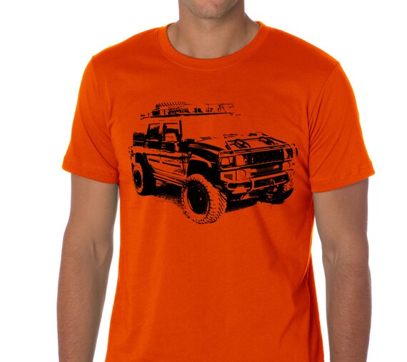 Car T-shirt Hummer H2 suv gift for real men husband by DPColor