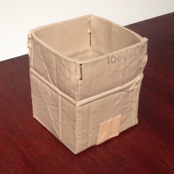 Michel Harvey Ceramic Sculpture Cardboard Box Vase
