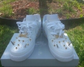 spiked air force ones
