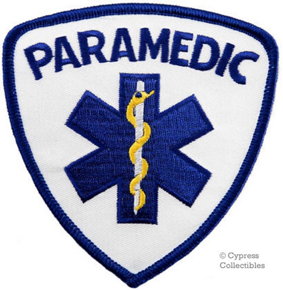 EMT PARAMEDIC Badge PATCH Rescue iron-on embroidered Star of