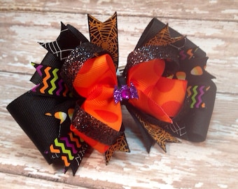 Halloween Mulitcolor Bow