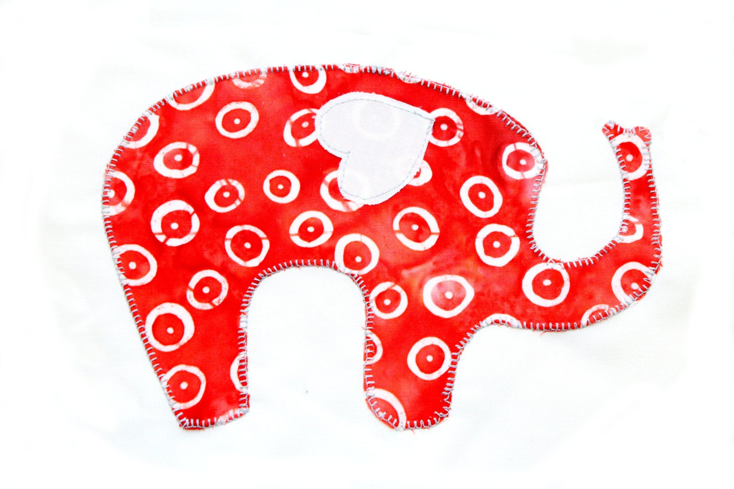 Baby Elephant Applique Design Template and tutorial Digital