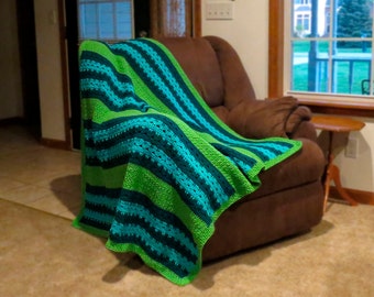 Crochet Pattern ~ Coastal Comfort Afghan Crochet Pattern